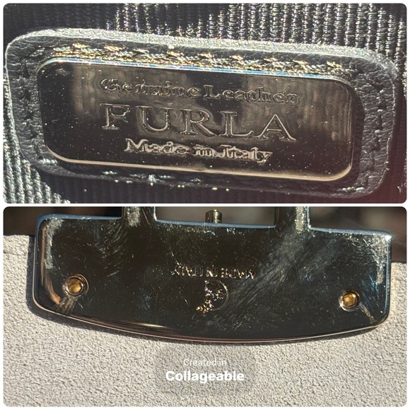 Furla Metropolis Suede Leather Crossbody Bag NWOT - Picture 7 of 17